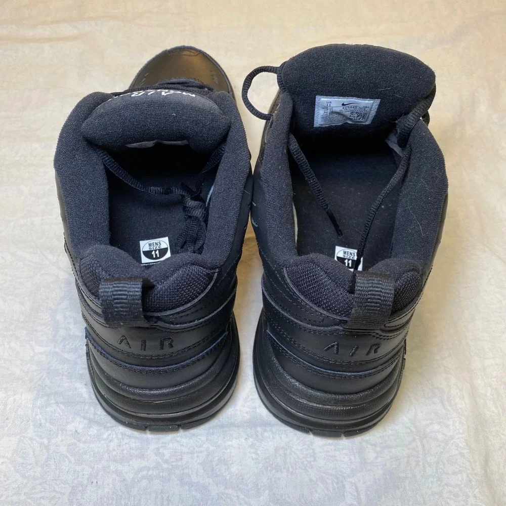 Nike Air Monarch IV Triple Black Men's Size 11 Training Walking Shoes 415445-001